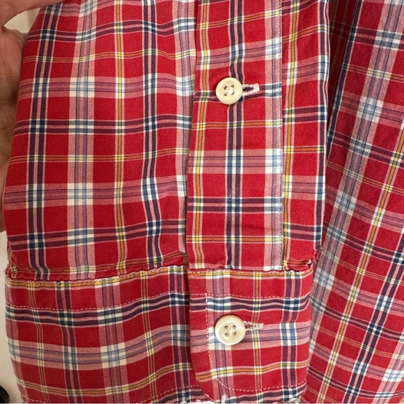 RALPH LAUREN Men's Classic Fit Plaid -100% Cotton Shirt - Size XL - Picture 6 of 7